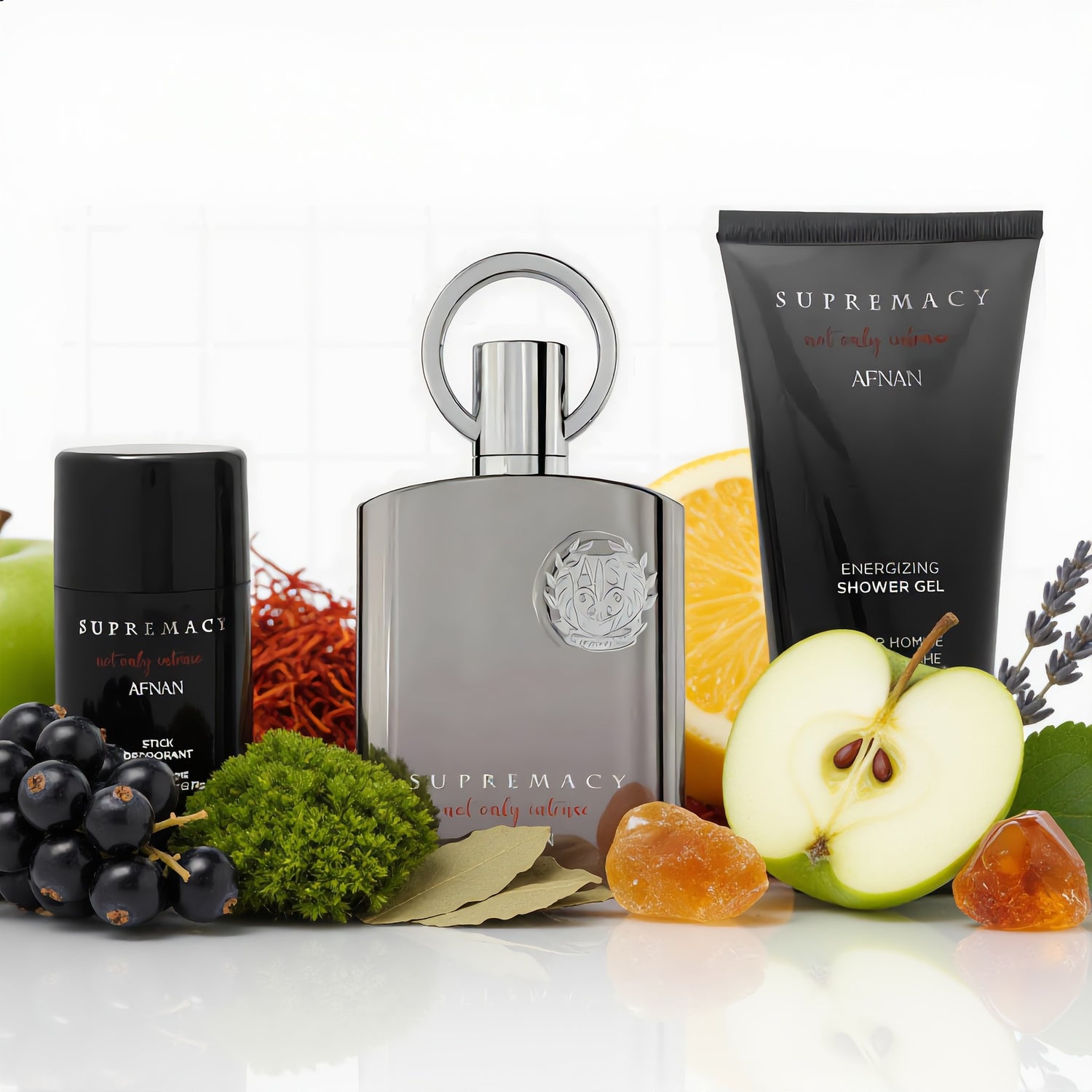 Afnan Supremacy Not Only Intense Edp 100 ml + SG 150 ml + Spray 75ml Set