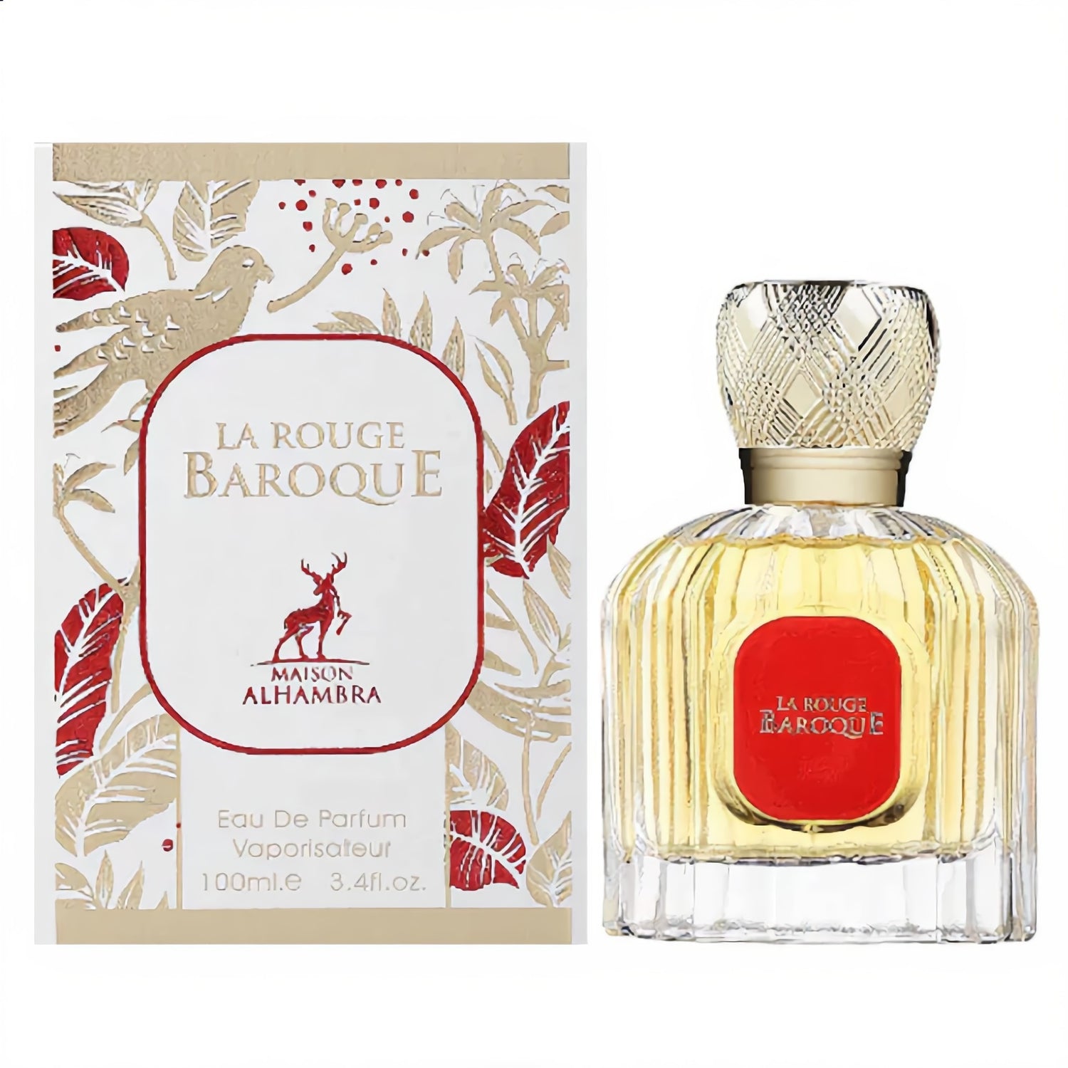 Maison Alhambra La Rouge Baroque Unisex EDP 100 ml (Inspirado en Baccarat Rouge 540)