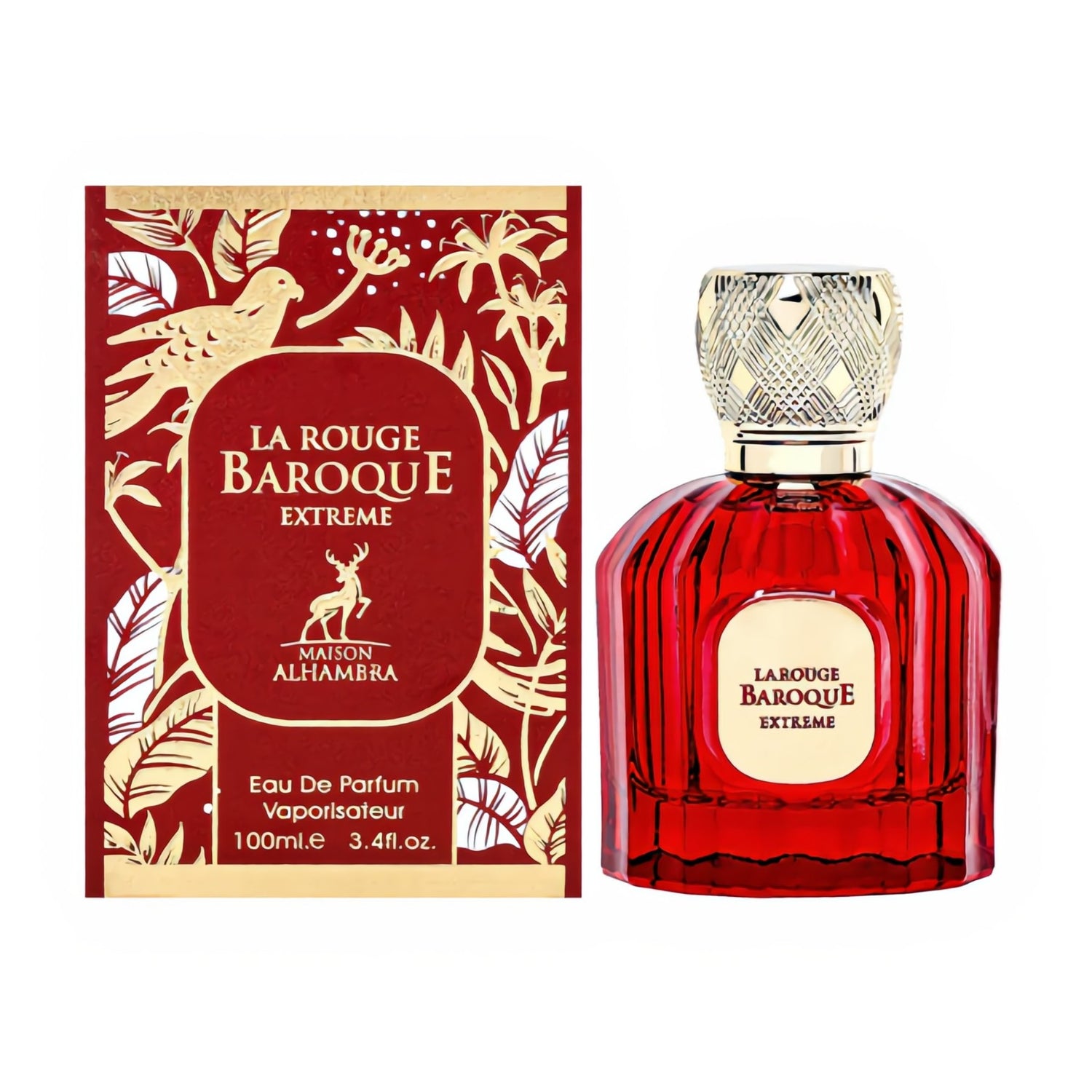 Maison Alhambra La Rouge Baroque Extreme Edp 100 ml (Inspiracion Baccarat Rouge 540 Extrait de Parfum)