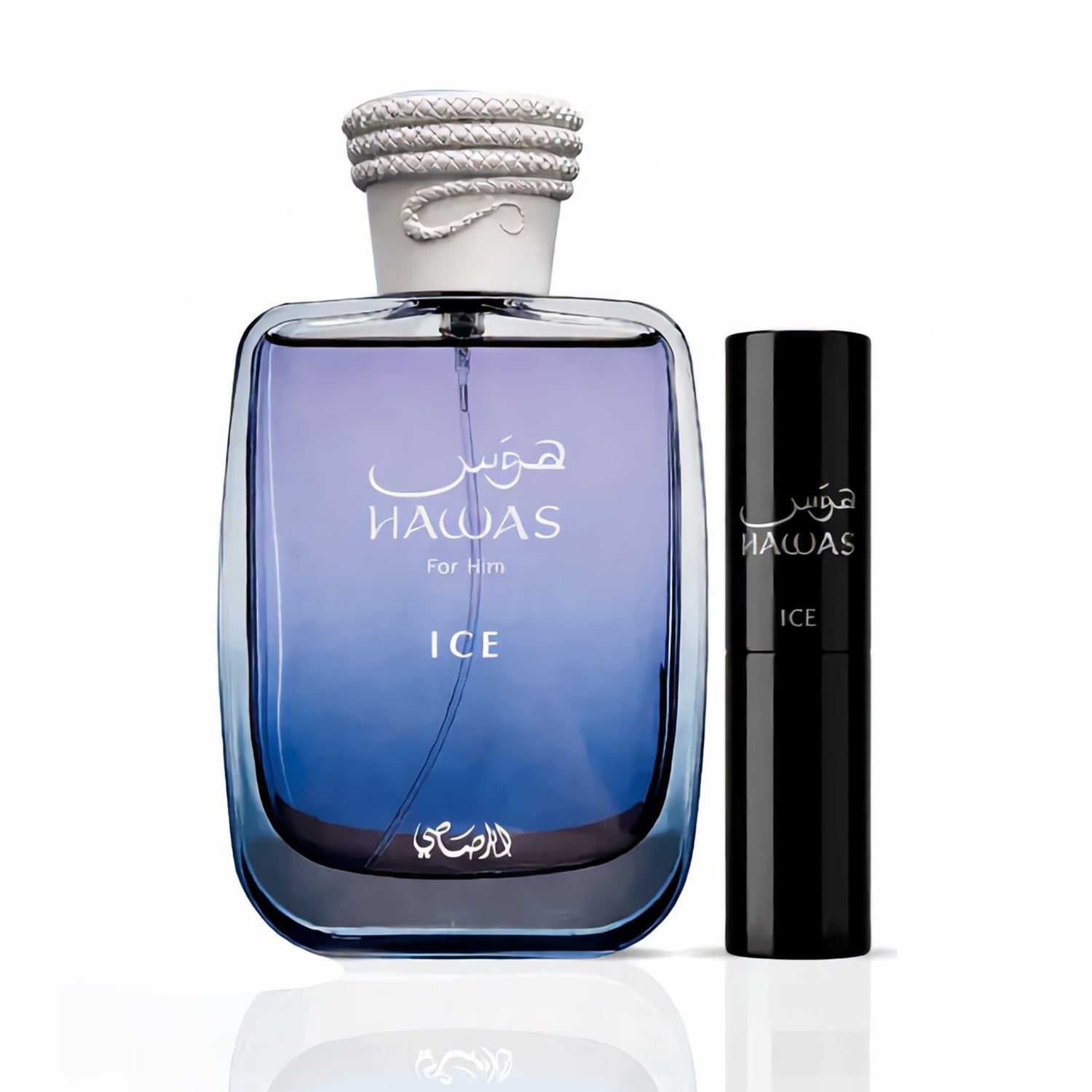 Rasasi Travel Gift Set Hawas For Ice EDP 100 Ml + EDP 8 Ml Set