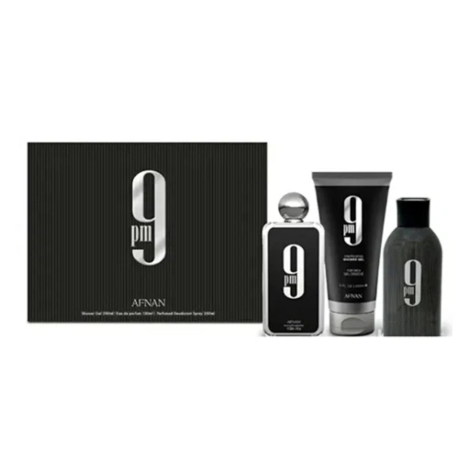 Estuche Afnan 9 Pm Edp 100Ml +S/G 150Ml +Deo 150Ml Hombre