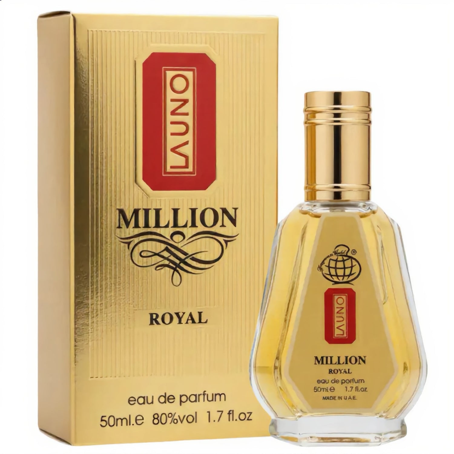 La Uno Million Royal Edp 50 ml Fragrance World (Inspiracion One Million Royal)