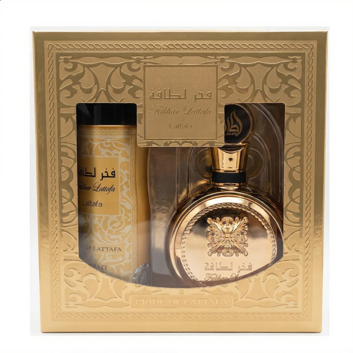 Set Perfume Fakhar Extrait EDP 100 ml + Perfume Spray 200 ml Lattafa