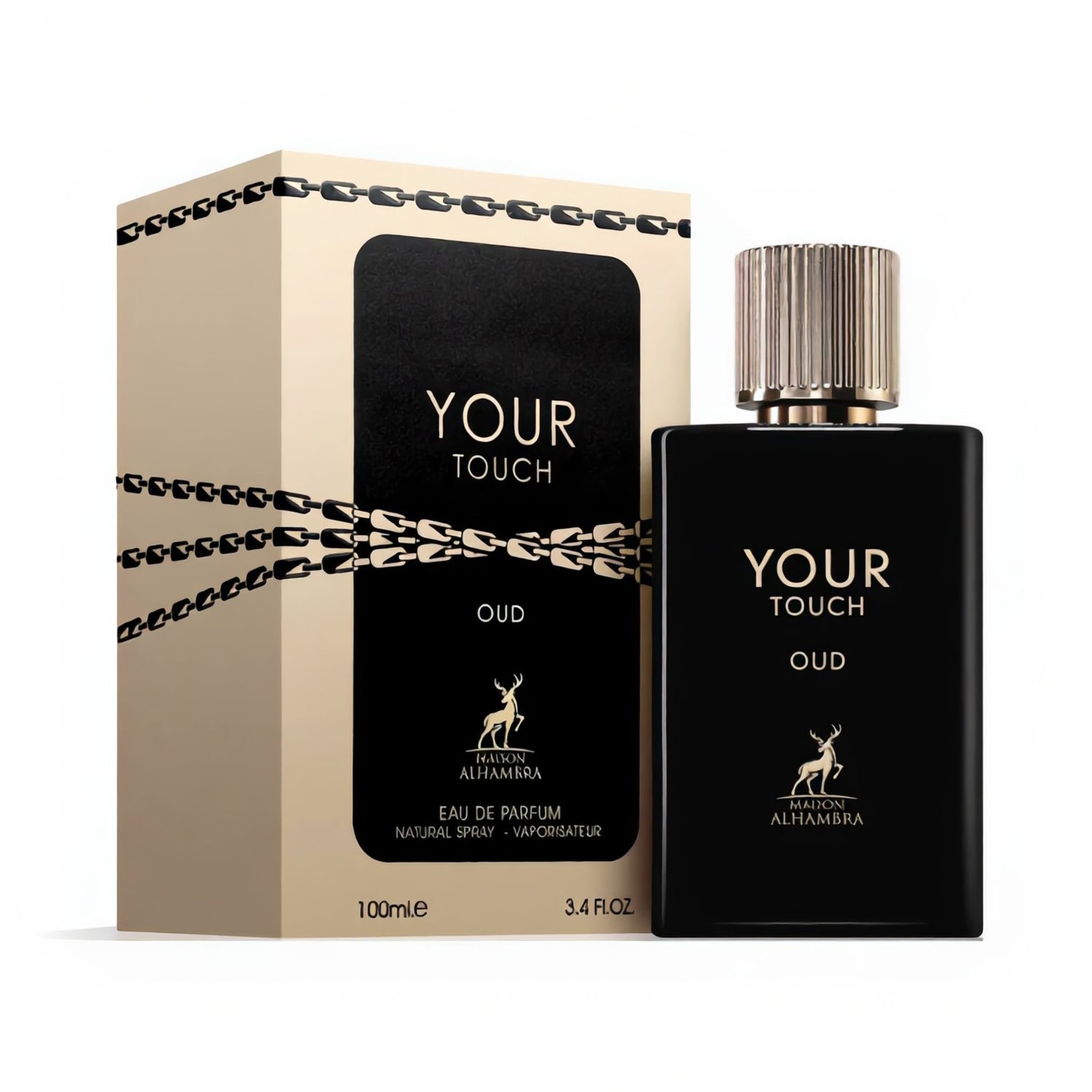Maison Alhambra Your Touch Oud Edp 100 ml (Inspiracion Emporio Armani Stronger With You Oud)