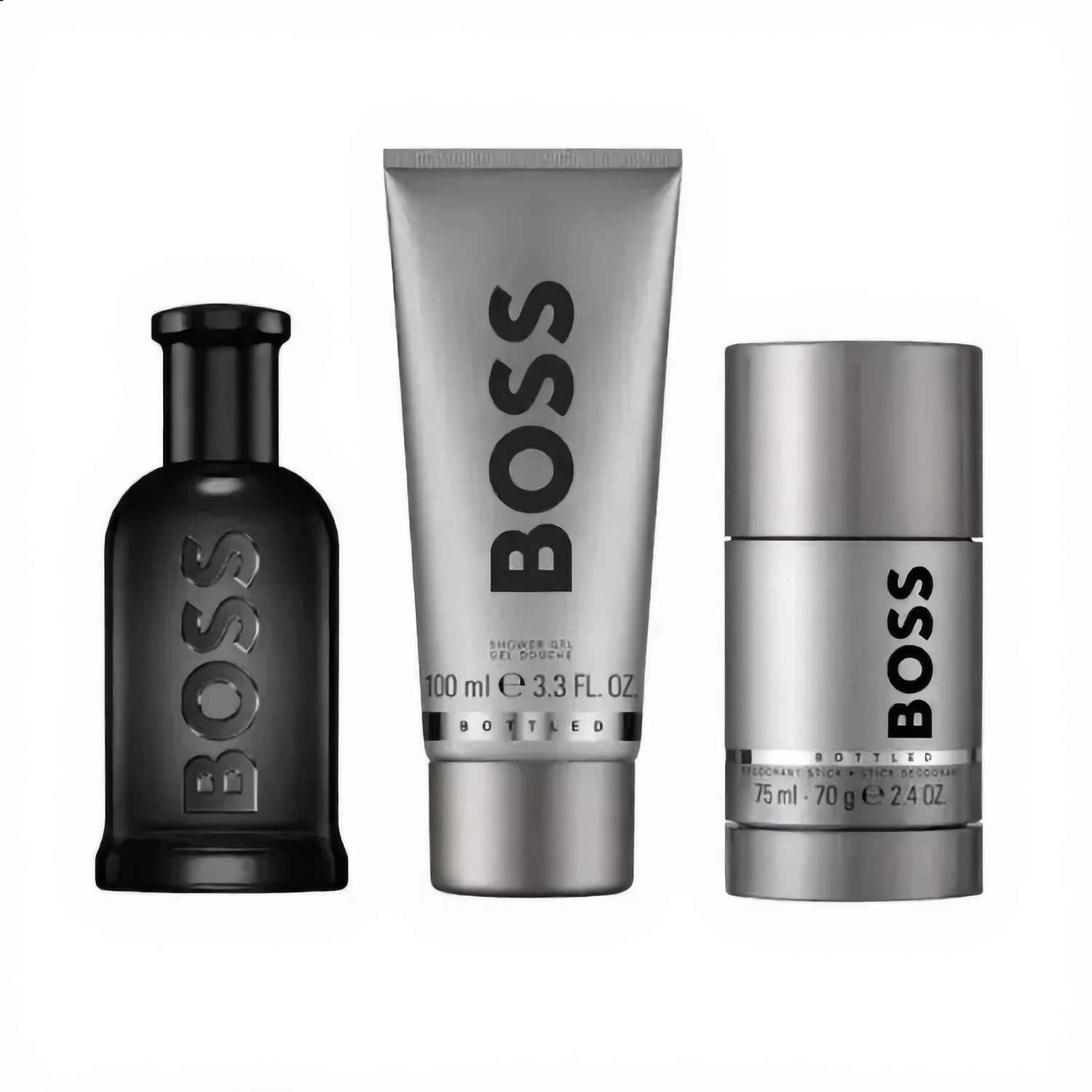 Set Hugo Boss Bottled Parfum 100 Ml + Sg 100 Ml + Deo Spray 75 Ml